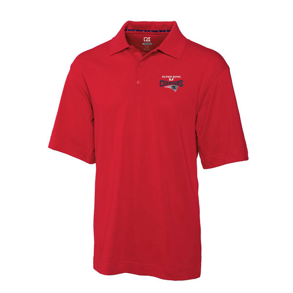 New England Patriots Cutter & Buck Super Bowl LI Champions DryTec Championship Polo - Red